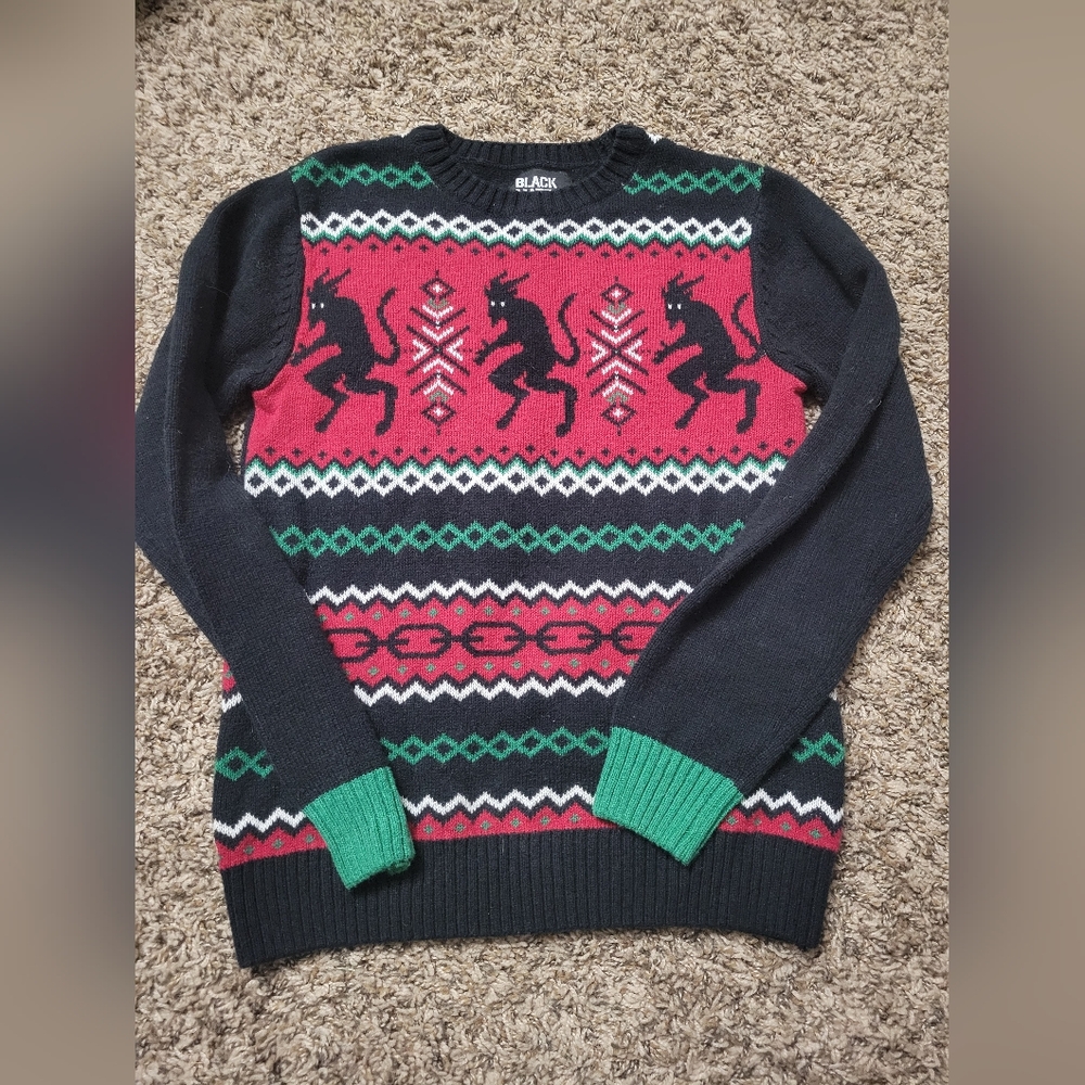 Krampus Christmas Sweater, Women's XS